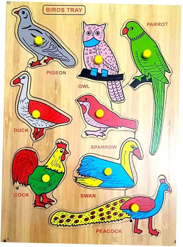 Cyrus Down Price Wooden Birds Board game educational Puzzle for Kids  (Multicolor)