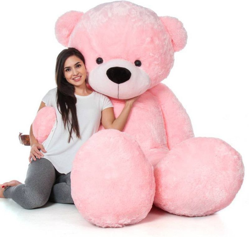 Ziraat Diwali Gift 6 Feet Pink Medium Size Teddy Bear For Girls And Boys - 178.3 cm  (Pink)
