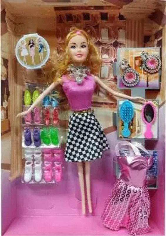 toyboyzone Doll Designer Shoes Playing Set FOR GIRL  (Multicolor)