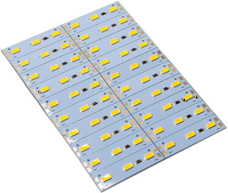 Electronic Spices 12 Volt LED Light Strips (60 Led) Aluminum for Holiday/Home/Party/Indoor/Outdoor Decoration(warm white) Light Electronic Hobby Kit