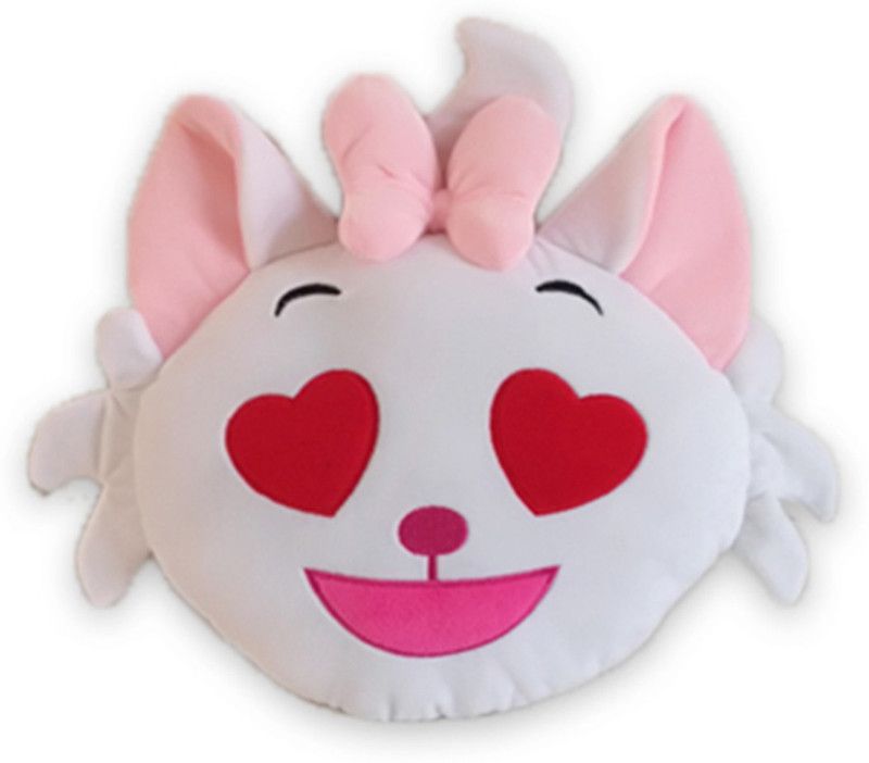 DISNEY Marie In Love Emoji Face Plush - 35 cm  (Multicolor)