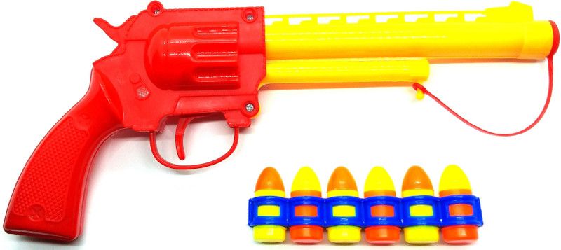 Dynamic Retail Global Gun Toys for Boys With Bullets, Blaster Pistol Shooting Toy Set for Kids, Guns RG18 Guns & Darts  (Red, Yellow)