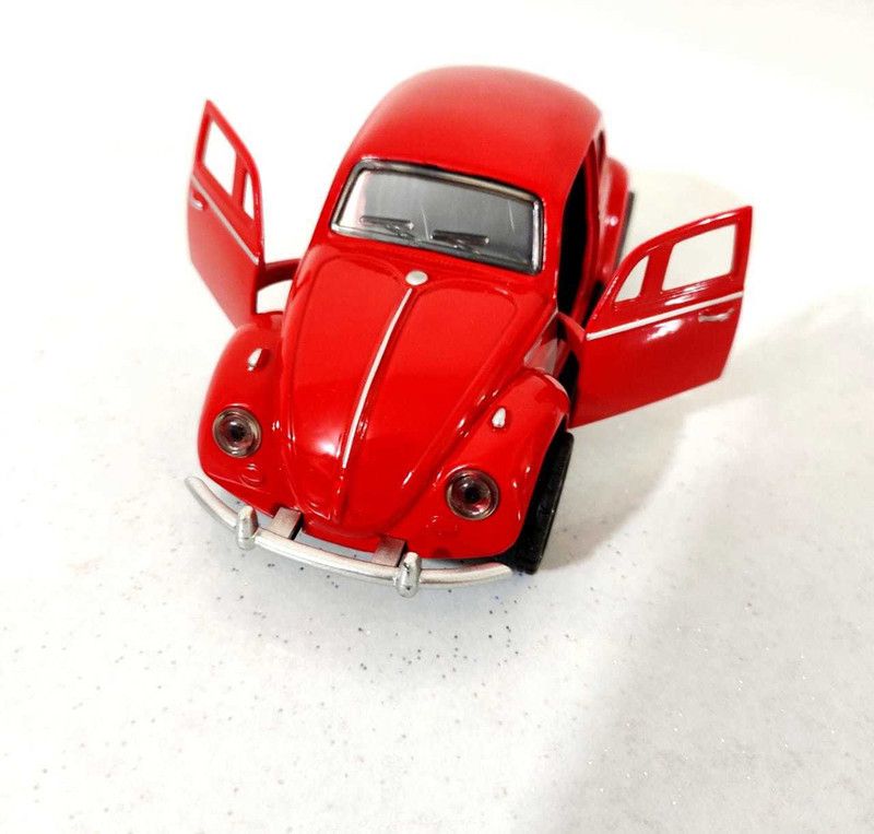 SharvilSons MW Diecast Metal car with openable doors with pull back function Red  (Red)