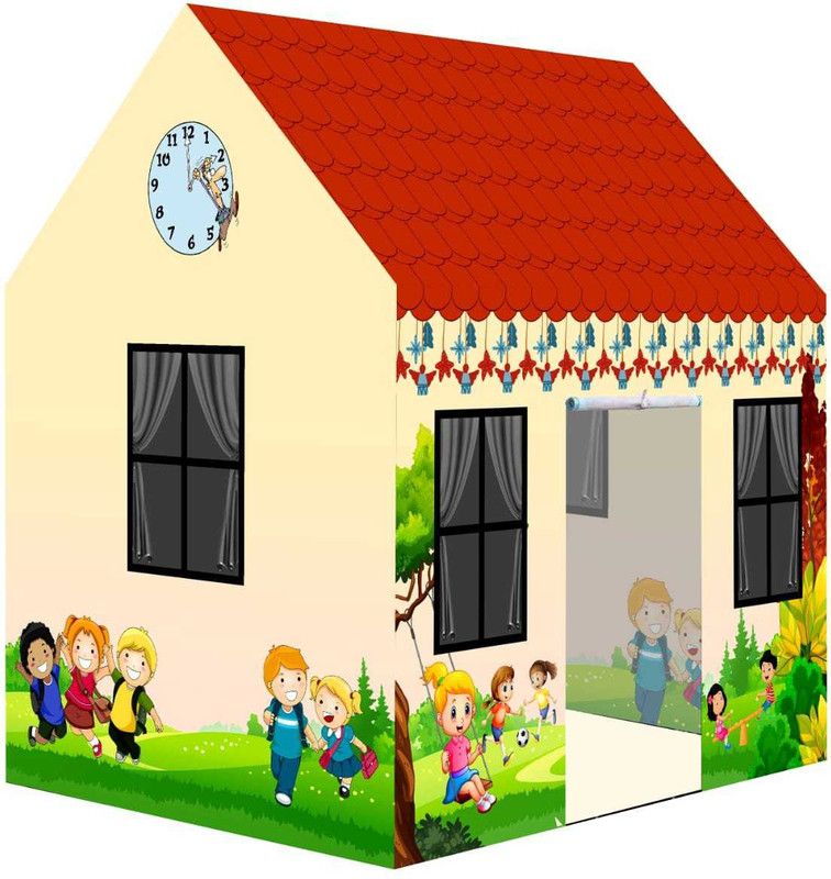 SADGURU SALES Jumbo Size Extremely Light Weight , Water Proof Kids Play Tent House  (Multicolor)