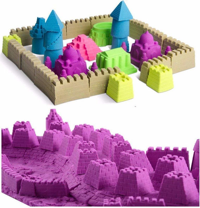 ZUVILIKA 500 Gram Active Universe Squishy Moving Kinetic Sand Clay-Multi Color (