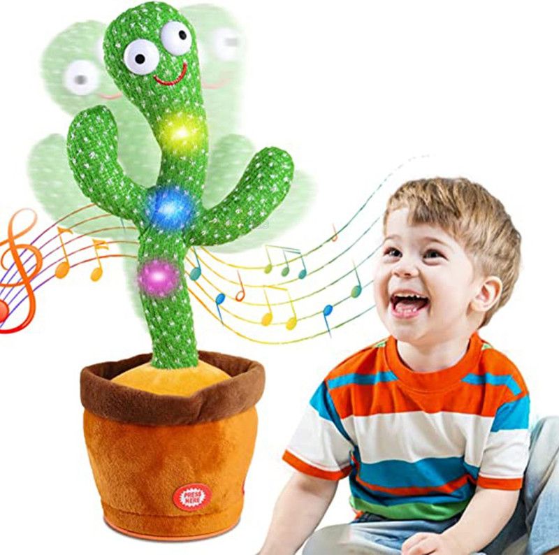 Toy imagine Dancing Talking Cactus for Toddlers & Kids Volume adjustable toy with 100+ songs  (Multicolor)