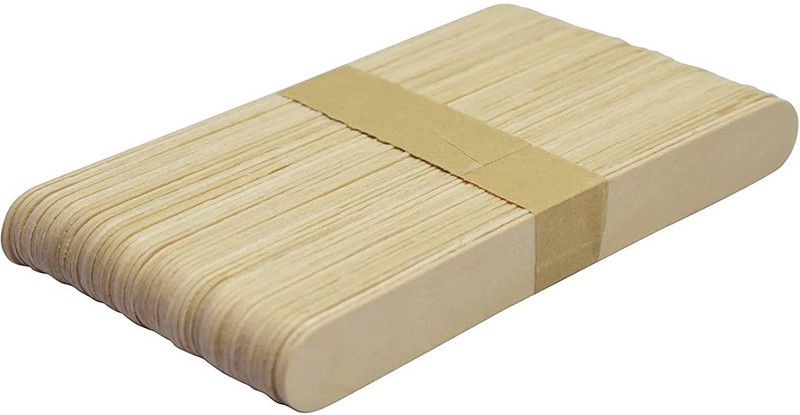ASIAN HOBBY CRAFTS Supreme Quality Wooden Ice Cream Sticks (50 Pieces, 15x2cm)