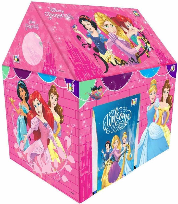 Keshvi Jumbo Size Foldable , Extremely Light Weight Play Tent for Baby Boys & Girls (Princess)  (Multicolor)