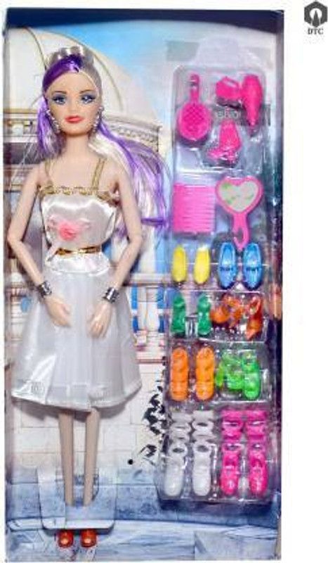 AGP Doll With Shoes & Fashion Accessories Kit Play Set For Girls  (Multicolor)