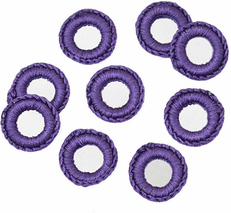 Crafto Crochet Rings for Craft, Decoration and Embroidery (Ultra Violet, 100 Pieces)