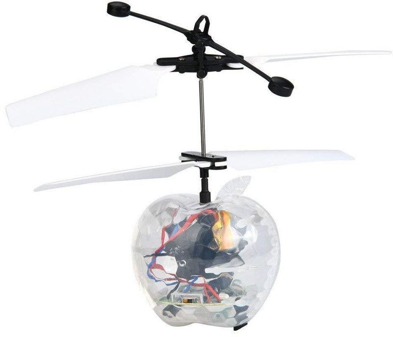 welkins Rechargeable IR controlled censor aircraft flying toy  (transparent)