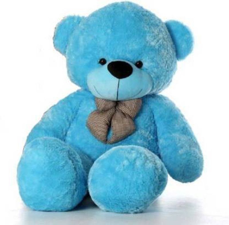 Dteddy high quality soft febric teddy bear blue color 5feet long - 30 cm  (Blue)