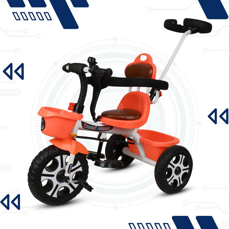 DUGGI MUGGI Cushion seat and Bell for 12 to 60 Months R-50 Orange Tricycle Tricycle  (Orange)