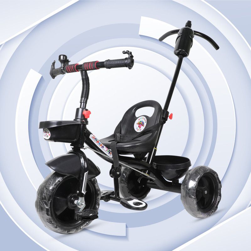 Luckshine Baby Tricycle Handle Tricycle for Baby boy & Girl Baby Kids trikes for 1to4 year Tricycle  (Black)