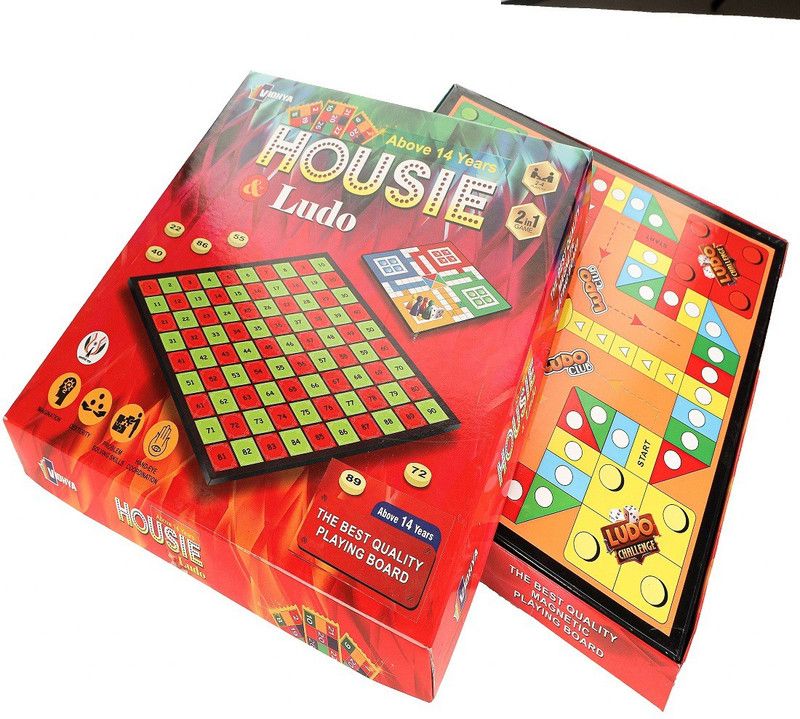 Fast Rush Housie with Ludo Board Game Accessories Board Game