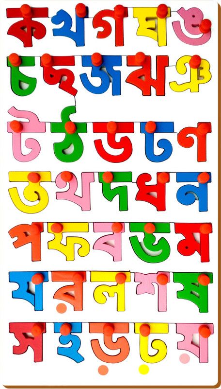 Little Genius Bangla Consonants Puzzle  (Multicolor)