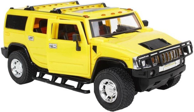 ToyGalaxy 1:16 5-Channel RC Rechargeable Hummer With Fully Function Doors (Yellow)  (Yellow)