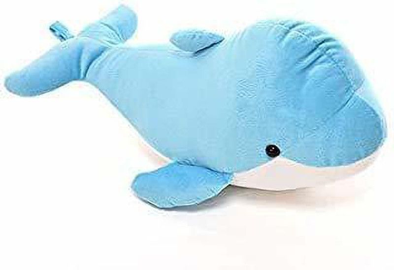 4AJ BAZAAR Colorful Stuffed Dolphin Fish Doll Soft Toy Kids Baby Plush Gift (Multicolor) 29 cm - 29 inch  (Multicolor)