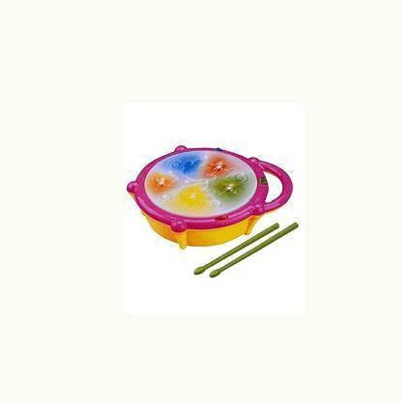 Just97 Flash Drum Set With Music And 3D Lights_13  (Multicolor)