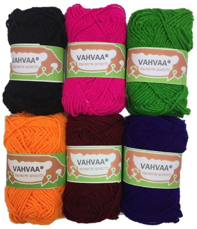 vahvaa Hand Knitting Woolen Thread Dyed Multicolor 6