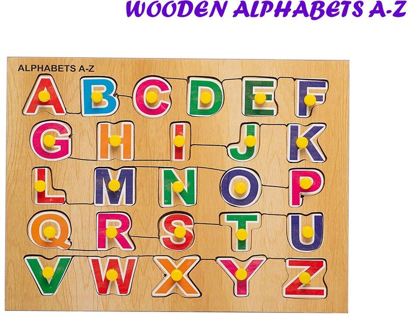Tumtafa Hot Selling Wooden Capital Alphabet Puzzles for Children, ABC Puzzle Board  (Multicolor)