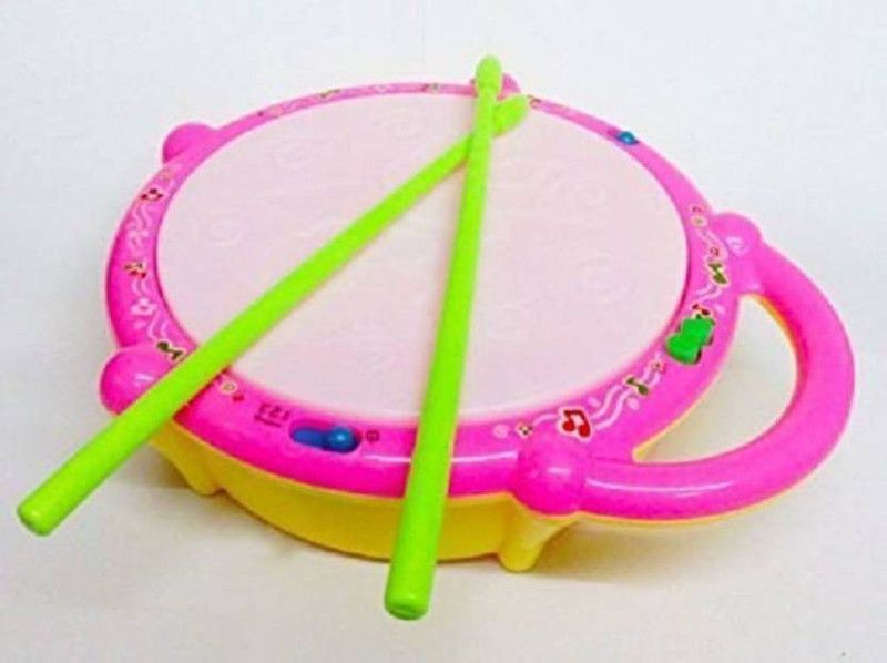 VK EMPORIUM Musical Flash Drum With Lights And Music  (Multicolor)