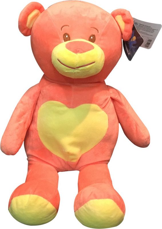 Starwalk Bear Plush Peach & Yellow Colour - 46 cm  (Peach, Yellow)