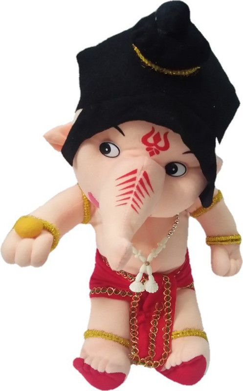 Aparshi Bal Ganesh stuffed soft toy - 38 cm  (Multicolor)