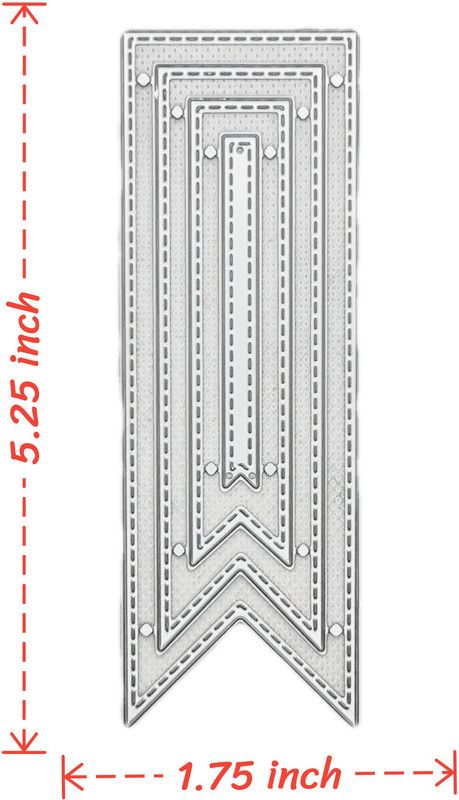 Craft Affaire Tag Die-Thin Cutting Dies For Scrapbooking and Card Making-5.25x1.75 inch