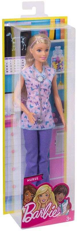 BARBIE Career Nurse Doll  (Multicolor)
