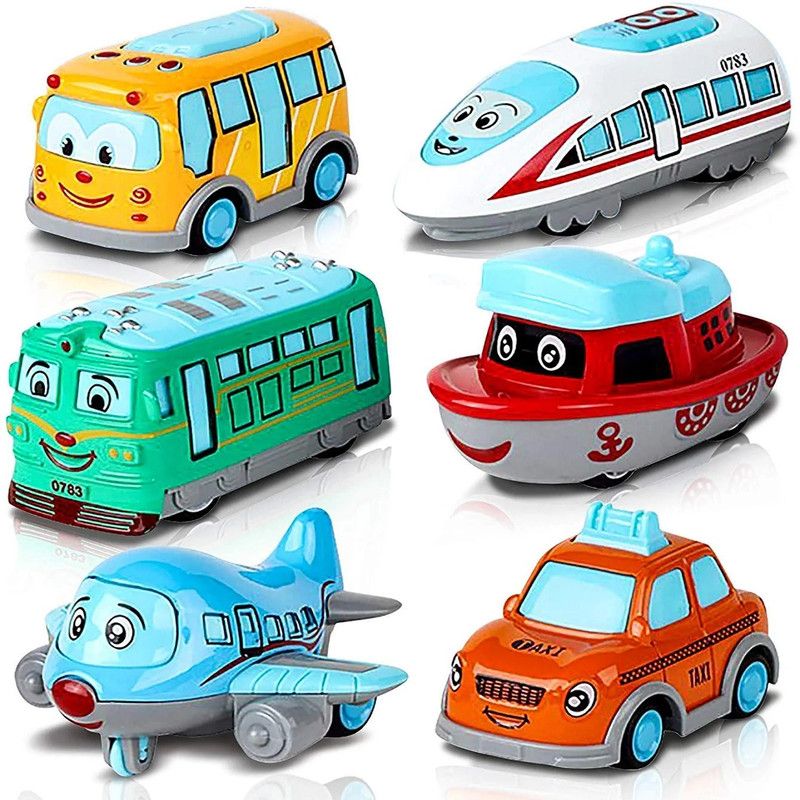 KTRS Q Metal Car Set For Toddlers Metal Die Cast Pull Back Vehicles Toy Cars Play Set  (Multicolor)