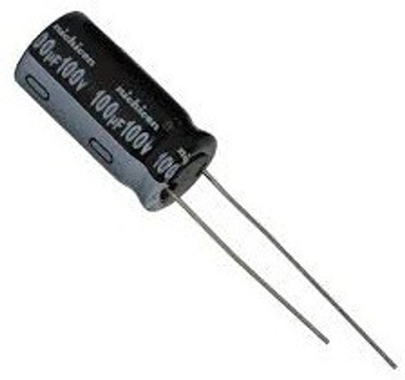 EMERGING TECHNOLOGIES 5 PCS 100uF 100V Electrolytic Capacitor Radial Electronic Components Electronic Hobby Kit