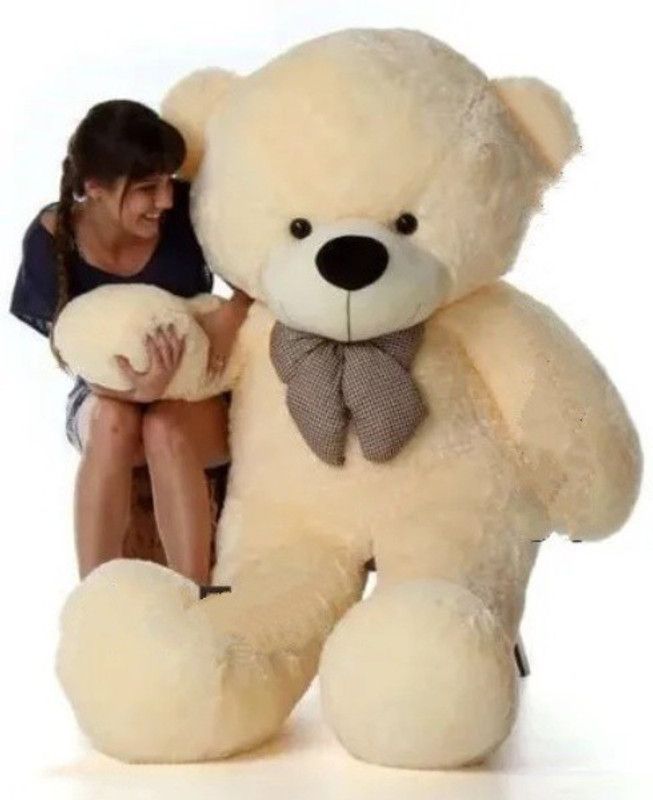 MOSU Cream teddy bear 4 feet_10 - 15 cm  (White1)