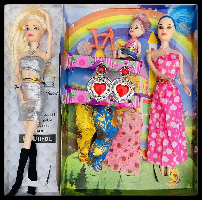 CHOUHAN GALLERY SET OF 2 BEAUTIFULL DOLL GIRLS  (Multicolor)