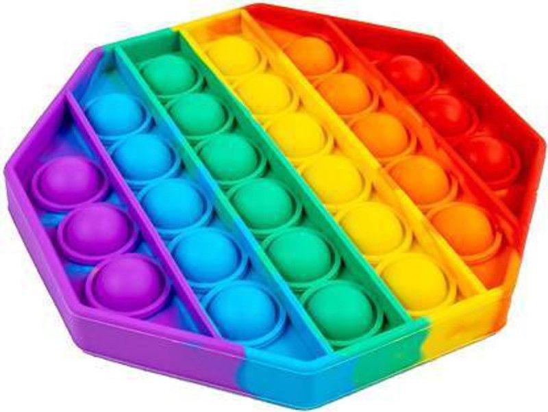 fizz Pop It Fidget Toys, Pop It Fidget Toy Set | Pop Its Fidget Toys, Fidget Toys Pop It Rainbow, Pop It Toy, | Poppit Fidget Toy, Rainbow Pop It, Push Pop Bubble Fidget Toy (Multicolor)  (Multicolor)