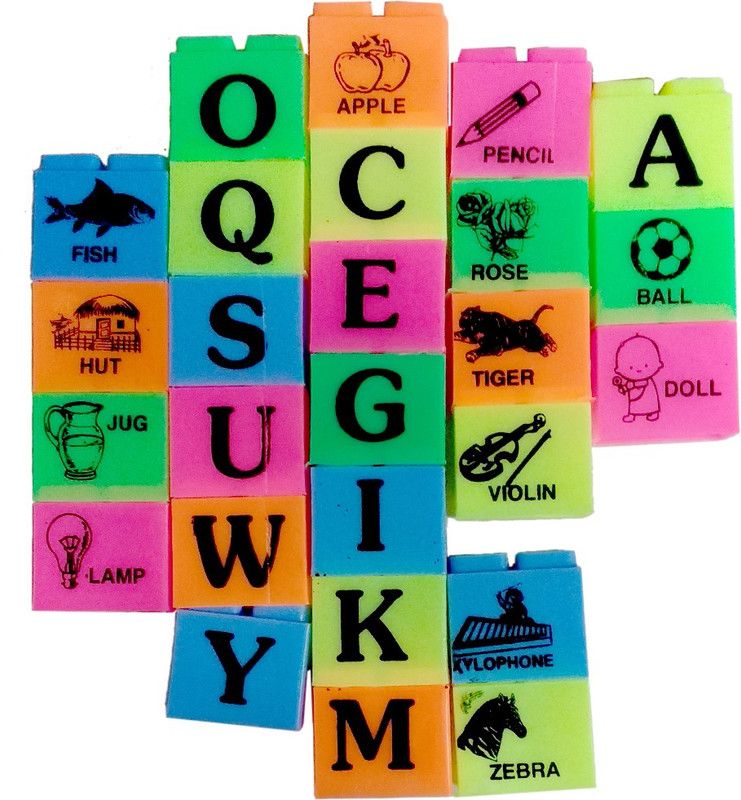 Shoppernation Learning Alphabet Blocks  (Multicolor)