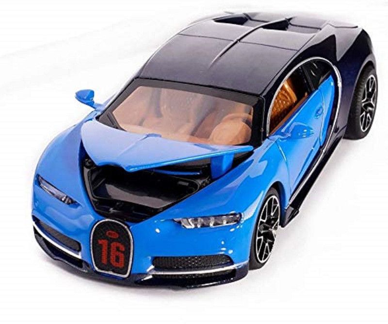 KTRS Sports Car Model with Light and Sound Open Doors Pull Toy  (Multicolor)
