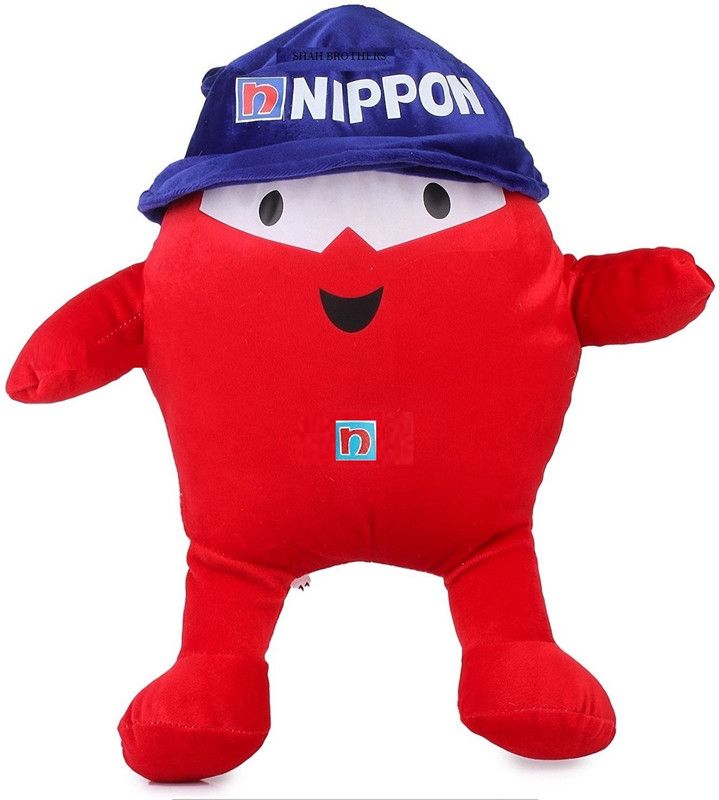 shah brothers enterprises Teddy Nippon blobby Doll Soft Stuffed Toy | Doll Toy for Kids | Birthday Gift (RED) - 35 cm - 35 cm  (Red)