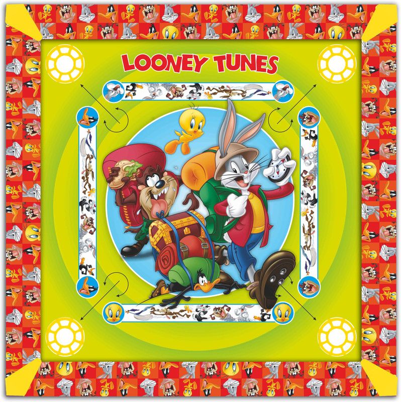 LOONEY TUNES Kids Carrom Board (26x26 inch) Carrom Board Board Game