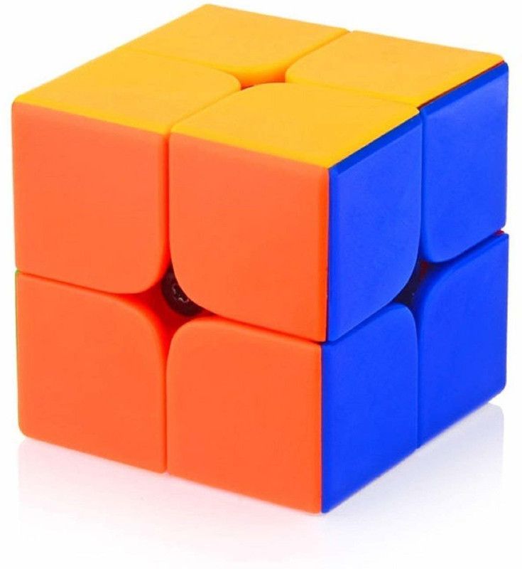 ASIAN HOBBY CRAFTS 2X2 Stickerless Speedy Magic Puzzle Cube (Multi Color)  (1 Pieces)