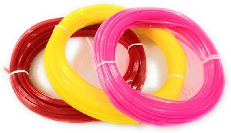 puffy Plastic Broom Wires for Craft Works, Basket Making, Flower vases Making, Pack of 3, Each colour 1 pack