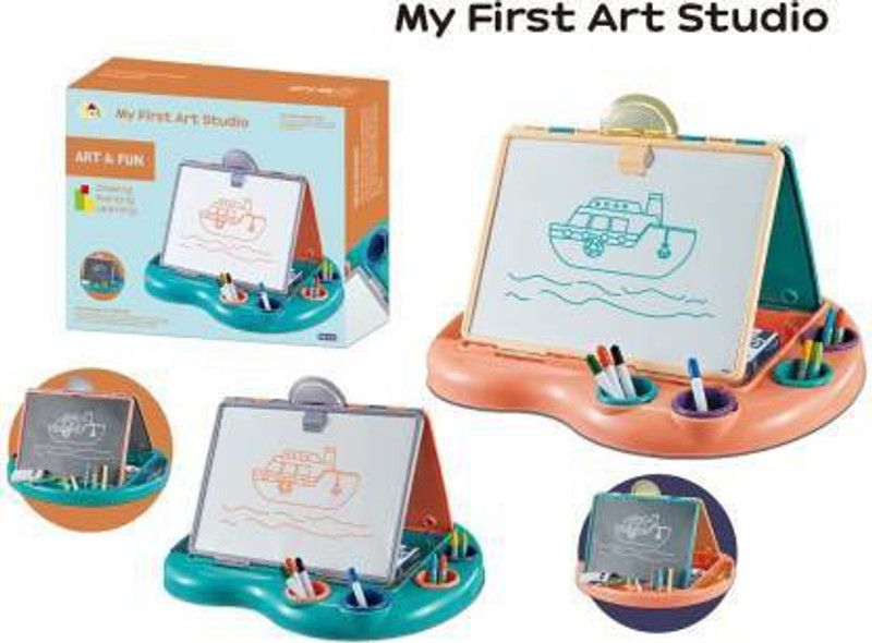 SR Toys My First Word Pad My First Art Studio Baby's Learning Pad Toys for Kids Color Drawing word pad (Multicolor)  (Multicolor)
