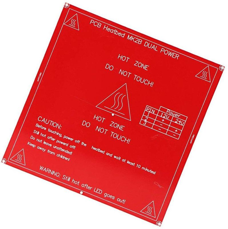 INVENTO 3D Printer 12V - 24V Heatbed MK2b 214 x 214mm PCB Dual Power Reprap MK2 Prusa i3 Automotive Electronic Hobby Kit