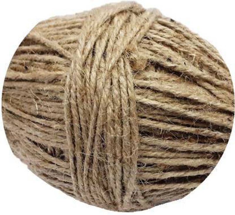 SM Exports Brown natural Jute Rope for craft and other purpose Jute Twine Rope string threads