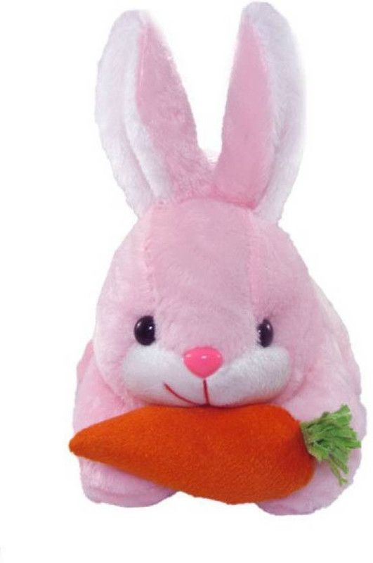 Giftee SWEET PINK RABBIT WITH CARROT - 10 mm  (Pink)