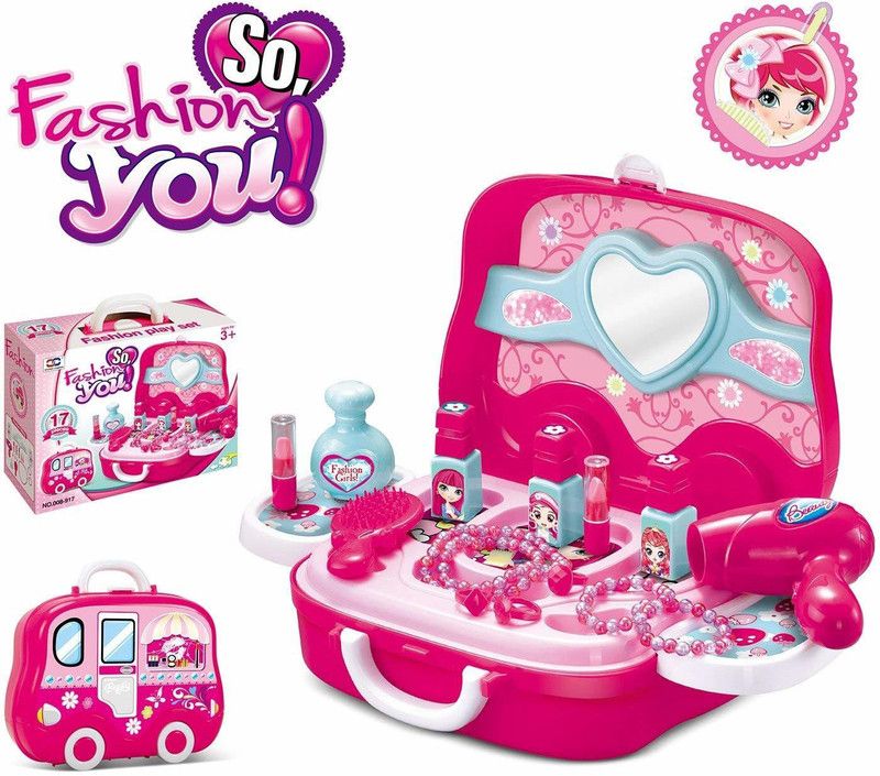 kashti toys and games Carry Along Beauty Make-Up Vanity Box Case (17 Pcs )