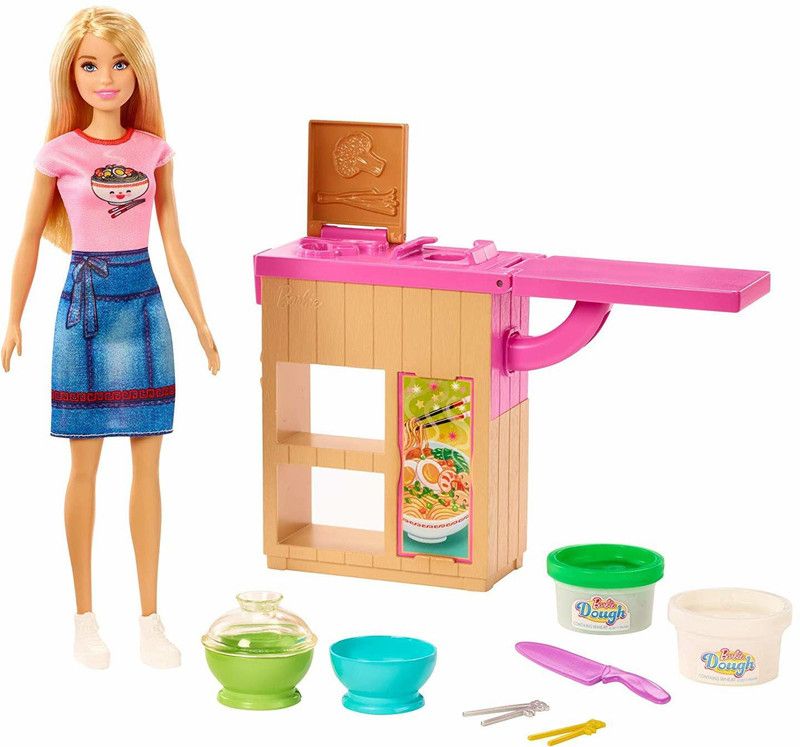 BARBIE Career Noodle Maker Doll & Playset  (Multicolor)
