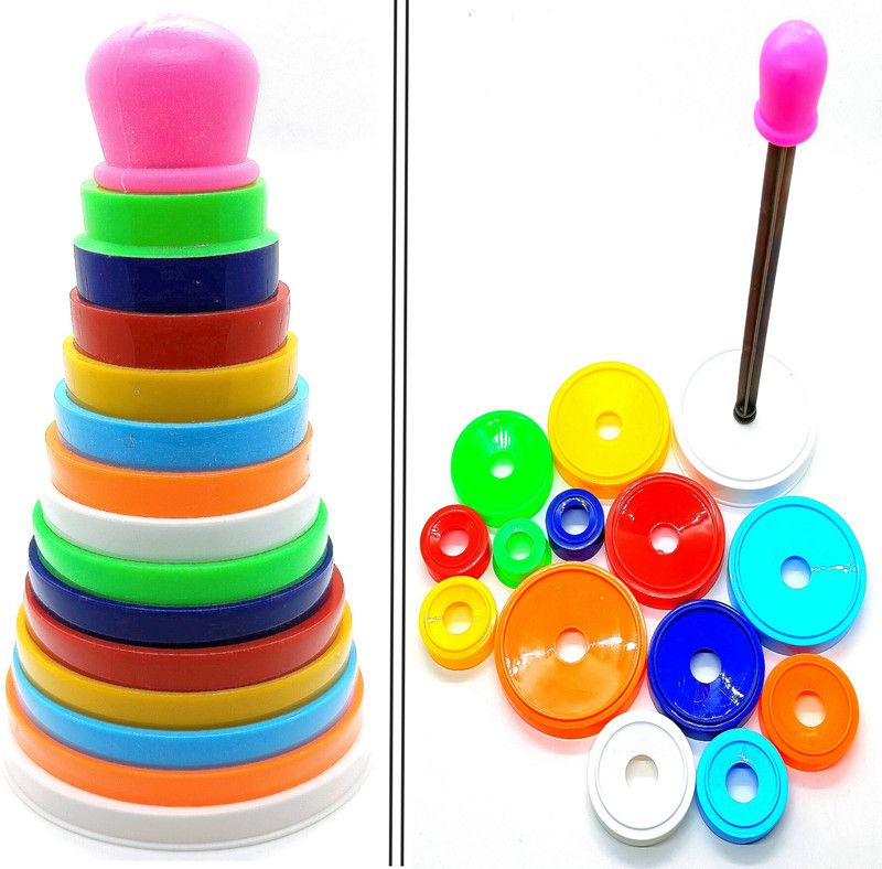 Dynamic Retail Global Stacking Rings Stacking Toys for Kids, Baby stacking Ring Toys STAK159  (Multicolor)