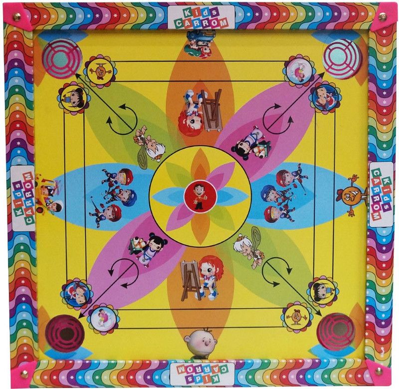 Muren Double Sided Carrom and Ludo Party & Fun Games Board Game
