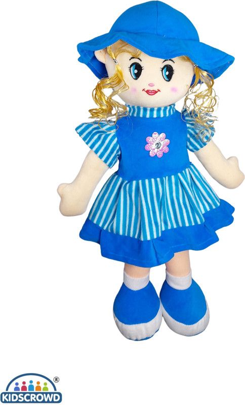 KIDSCROWD Doll for Girl Large Cute stuffed soft toy for kids. - 60 cm  (Blue)
